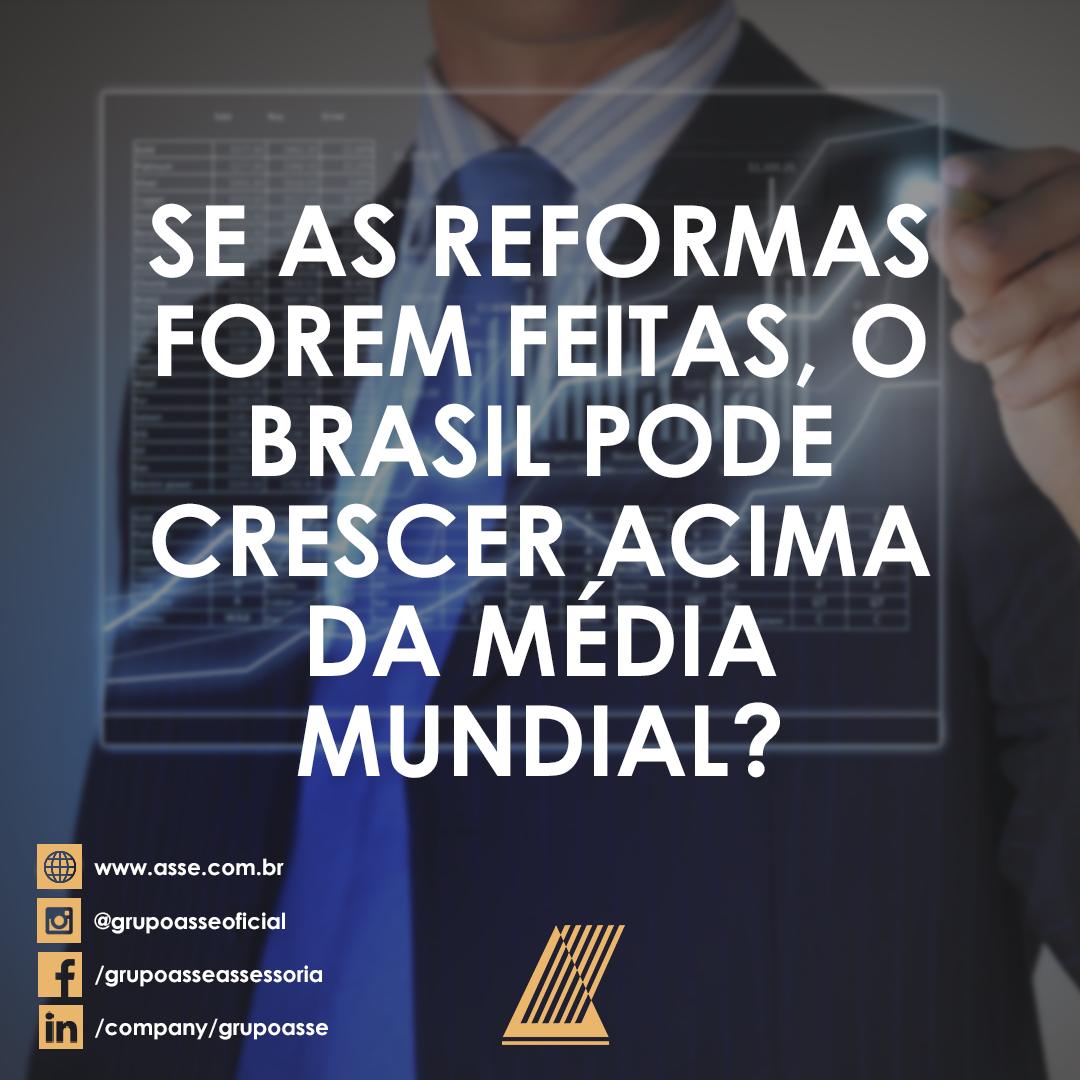 SE AS REFORMAS FOREM FEITAS, O BRASIL PODE CRESCER ACIMA DA MÉDIA MUNDIAL?